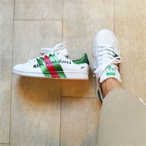 stan smith real fake gucci